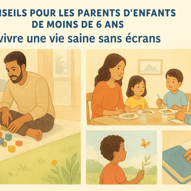 Introduction : l’écran, ce nouveau membre de la famille ? On ne va pas se mentir : les écrans font désormais partie de nos vies. Télévision au petit-déjeuner, tablette pour patienter chez le médecin, téléphone pour calmer un caprice… on y a tous eu recours, parfois sans même s’en rendre compte. Mais quand on regarde nos enfants — leurs yeux curieux, leur besoin de mouvement, leur imagination débordante — on sent bien que quelque chose ne colle pas. Et si on essayait, doucement, de reprendre le contrôle ? Ce n’est pas une guerre contre la technologie. C’est une invitation à redécouvrir le vrai monde : celui des rires, des câlins, des goûters tachés de confiture et des histoires racontées avant de dormir. Les effets des écrans sur les tout-petits : une réalité silencieuse Avant 6 ans, le cerveau d’un enfant est une éponge. Il apprend en observant, en touchant, en expérimentant. Les écrans, eux, proposent tout… sauf ça. De nombreuses études montrent que trop d’écrans freinent le langage, perturbent le sommeil et réduisent la capacité de concentration. Mais au-delà des chiffres, c’est le lien humain qui s’effrite. Un parent me racontait récemment : “Quand ma fille regarde un dessin animé, j’ai beau lui parler, elle ne m’entend plus. C’est comme si je disparaissais.” C’est ça, le vrai danger : le regard qui se détourne du monde réel. Les signes d’une dépendance précoce aux écrans Chez les tout-petits, la dépendance ne ressemble pas à celle des adultes. Voici quelques signaux à observer : L’enfant réclame sans cesse le téléphone ou la tablette. Il s’énerve quand on les lui retire. Il semble désintéressé par les jeux physiques ou créatifs. Il mange, s’endort ou se calme uniquement grâce à un écran. Rien d’alarmant si cela arrive parfois. Mais quand ces comportements deviennent la norme, il est temps de rééquilibrer les choses. Conseils pratiques pour les parents : petits pas, grands effets Pas besoin de tout couper d’un coup. Ce serait irréaliste (et stressant pour tout le monde). Voici quelques pistes simples, testées et approuvées : 1. Redécouvrir le pouvoir du jeu Construire une cabane avec des draps, faire une chasse au trésor dans le salon, cuisiner ensemble… Ce sont des moments qui nourrissent la créativité et renforcent le lien parent-enfant. Et le plus beau ? Aucun écran n’est nécessaire. 2. Mettre en place des “zones sans écrans” Par exemple, pas de télé pendant les repas, pas de téléphone dans la chambre. Ces petits espaces de déconnexion deviennent des bulles d’attention partagée. 3. Créer des rituels du soir Une histoire, une chanson, un câlin. Les enfants adorent la répétition : elle les rassure. Et ces moments remplacent avantageusement l’épisode du dessin animé d’avant-dodo. 4. Sortir, même pour 15 minutes Aller au parc, marcher autour du pâté de maisons, regarder les nuages. Ces petites pauses nature font un bien fou — à eux, et à nous aussi. Créer un environnement sans écrans à la maison Cela peut paraître difficile, mais tout commence par l’ambiance que l’on installe. Range la télé dans un coin discret. Laisse à portée de main des livres, des crayons, des puzzles. Les enfants imitent ce qu’ils voient. Si l’écran n’est pas au centre de la pièce, il cessera peu à peu d’être au centre de leur attention. Et si tu veux aller plus loin : prévois une “journée sans écran” chaque semaine. Une journée entière pour se reconnecter au réel. Au début, cela peut sembler long… puis on découvre que le temps passe différemment, plus lentement, plus pleinement. Le rôle de l’exemple parental C’est sans doute la partie la plus difficile. Parce que nos écrans, à nous aussi, sont devenus des compagnons du quotidien. Mais nos enfants nous observent, tout le temps. S’ils nous voient scroller dès le réveil, ils comprendront que c’est la norme. S’ils nous voient poser le téléphone pour les écouter, ils comprendront que la vraie attention est ailleurs. Un parent qui se déconnecte offre à son enfant un message plus fort que n’importe quelle leçon : « Le monde réel mérite ton regard. » Conclusion : retrouver la magie du quotidien S’éloigner des écrans, ce n’est pas renoncer à la modernité. C’est choisir de ne pas la laisser gouverner nos vies. Nos enfants n’ont pas besoin d’images animées pour grandir heureux. Ils ont besoin de nos voix, de nos bras, de notre temps. Alors oui, il y aura des jours où la tentation reviendra. Où la tablette semblera le seul moyen d’avoir dix minutes de calme. Mais chaque instant passé sans écran est une victoire silencieuse. Une graine plantée dans leur cœur, celle de la présence et de la vraie connexion. FAQ 1. À quel âge un enfant peut-il commencer à utiliser un écran ? Les experts recommandent d’éviter tout écran avant 3 ans. Entre 3 et 6 ans, un usage très limité et accompagné est préférable. 2. Comment occuper un enfant sans tablette ? Jeux de construction, lecture, dessin, jardinage, cuisine, danse, pâte à modeler… le monde réel regorge d’activités sensorielles. 3. Et si mon enfant réclame sans cesse l’écran ? Fixez des règles claires, expliquez-les calmement, et proposez toujours une alternative concrète. Le changement demande du temps. 4. Peut-on utiliser les écrans pour apprendre ? Oui, mais avec mesure. Une courte vidéo éducative, regardée ensemble, peut être bénéfique si elle s’inscrit dans une démarche d’échange et non de remplacement.