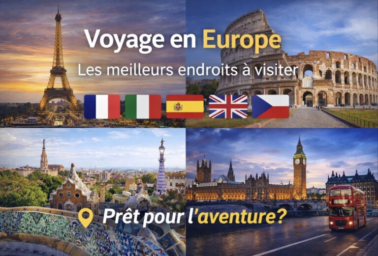 Voyage en Europe : Les Meilleurs Endroits à Visiter
