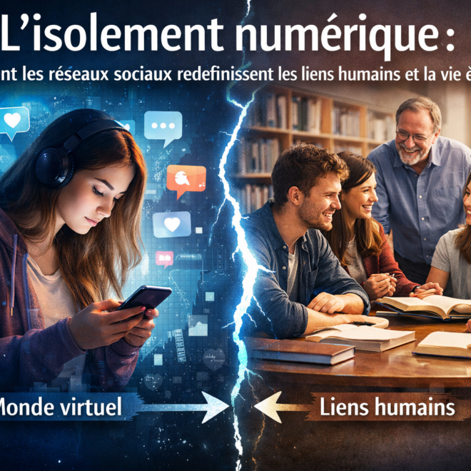 L&rsquo;isolement numérique : Comment les réseaux sociaux redéfinissent les liens humains et la vie étudiante