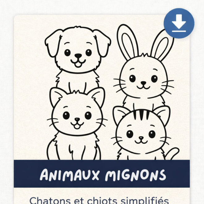 coloriage animaux mignons