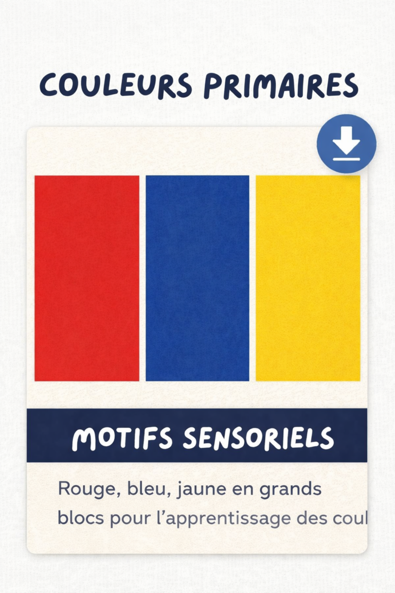 Coloriage des Couleurs Primaires pour Bébé 0-3 Ans – PDF Gratuit à Télécharger