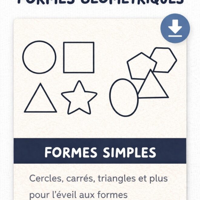 coloriage géométrique pour bébés