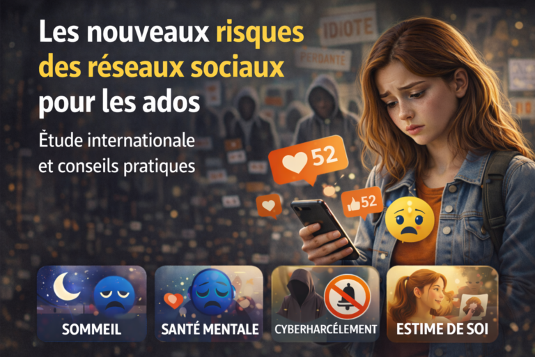 Les nouveaux risques des réseaux sociaux pour les ados : étude internationale et conseils pratiques